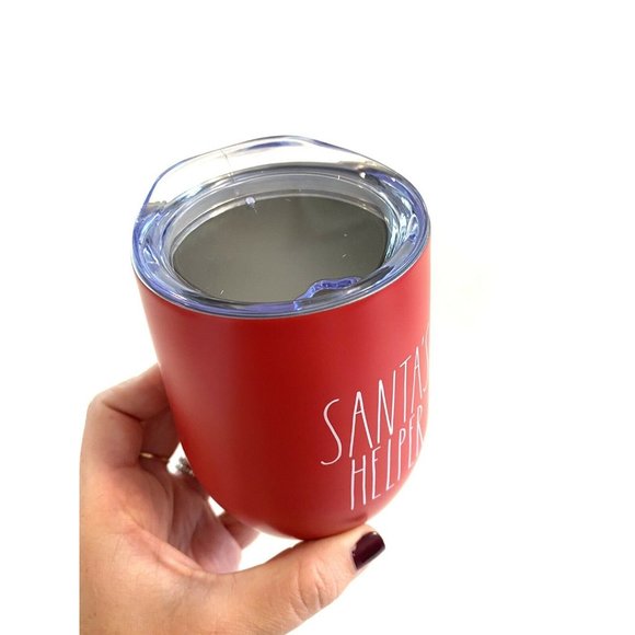 NEW Rae Dunn Christmas Red SANTA'S HELPER Stainles - Picture 2 of 7